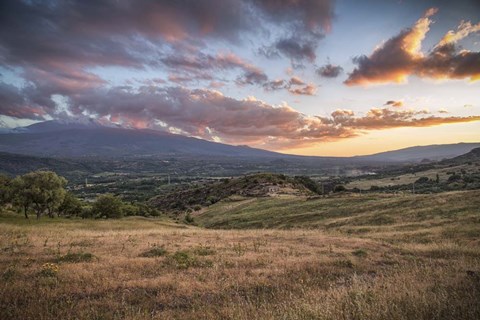 Framed Mount Etna Print