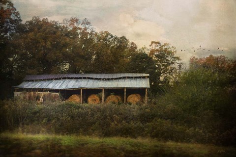Framed Barn For The Hay Print