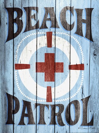 Framed Beach Patrol Print
