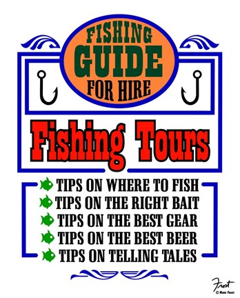 Framed Fishing Tours Print