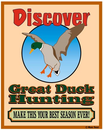 Framed Discover Duck Hunting Print