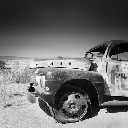 Framed Namibia Rotten Car Print