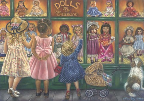 Framed Dolls To Treasure Print