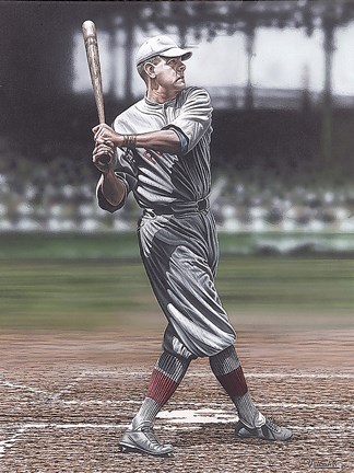 Framed Babe Ruth as a Red Sox Print