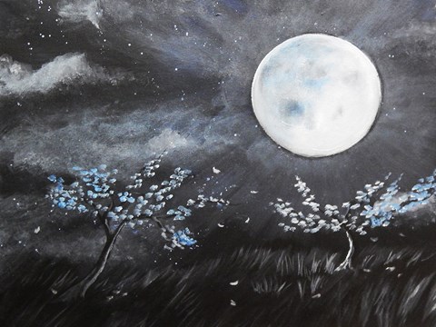 Framed Blue Moon Print