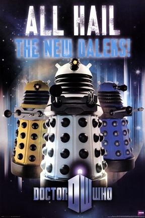 Framed Doctor Who - All Hail The New Daleks Print