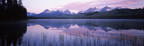 Framed Little Redfish Lake, Sawtooth National Recreation Area, Custer County, Idaho Print