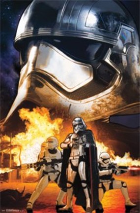 Framed Star Wars 7 TFA - Troopers Print