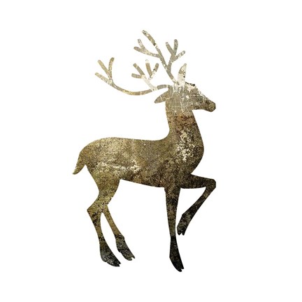Framed Glimmer Deer 1 Print