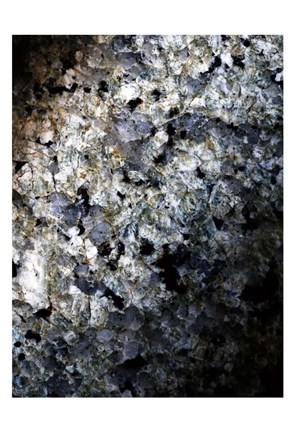 Framed Gray Minerals 1 Print