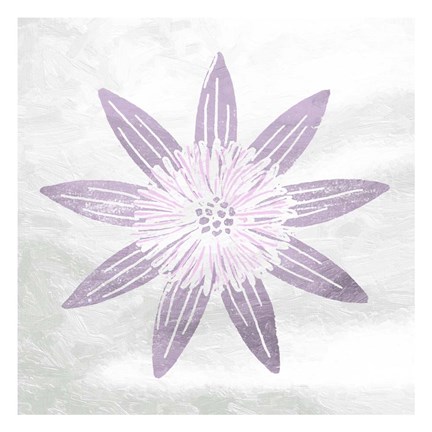 Framed Soft Texture Flower Print