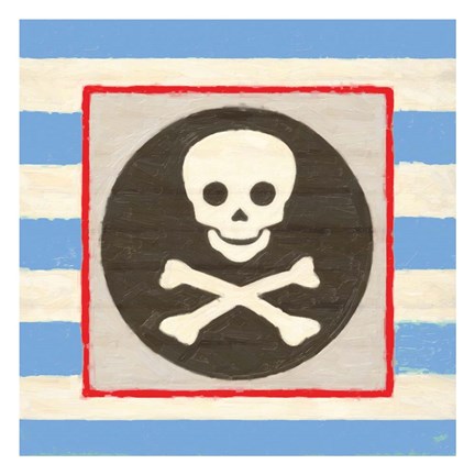 Framed Pirate Stripe Print