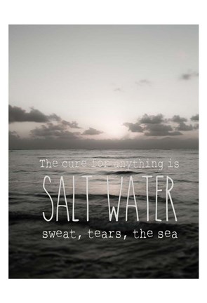 Framed Sea Saltwater 2 Print