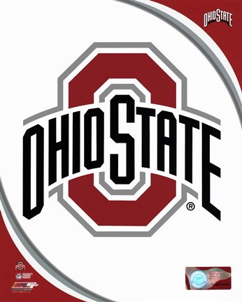 Framed Ohio State University Buckeyes Team Logo Print