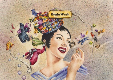Framed Brain Wash Print