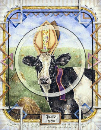 Framed Holey Cow Print