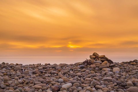 Framed Endless Rock Sunset Print
