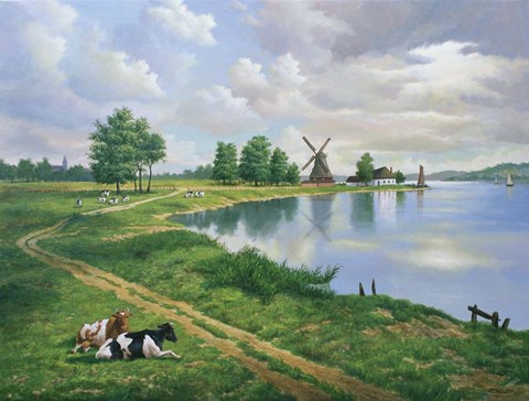Framed Dutch Landscape Print