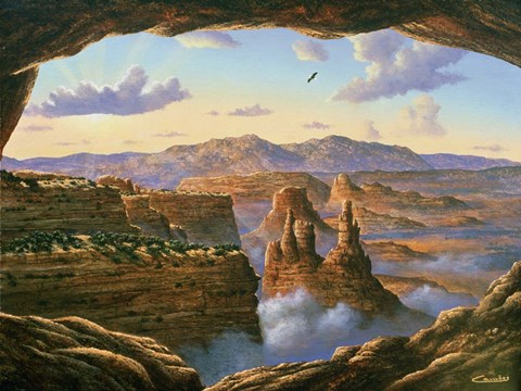 Framed Island In The Sky - Canyonlands Print