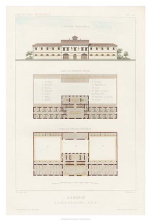 Framed Habitations Modernes II Print