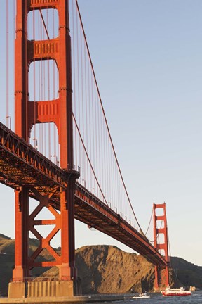 Framed Golden Gate Bridge against a Blue Sky Print