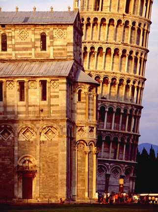 Framed Tower of Pisa Print