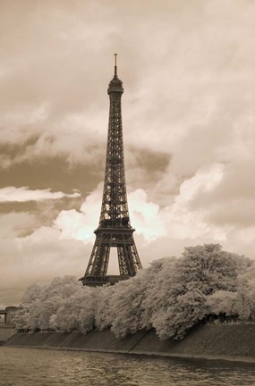 Framed Eiffel Tower #6, Paris, France 07 Print