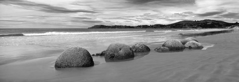 Framed Moeraki Boulders #4-2 Print