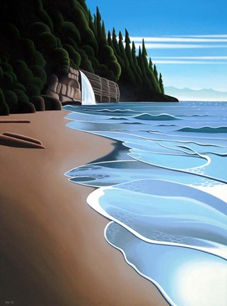 Framed Mystic Beach Print