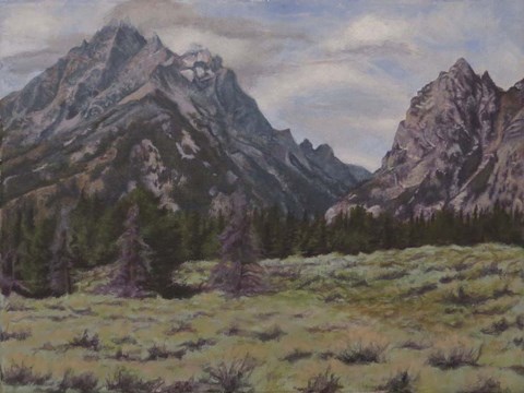 Framed Teton View Print