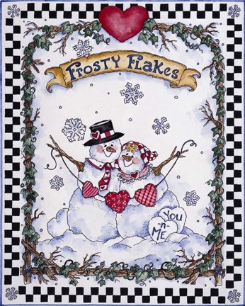Framed Frosty Flakes Print