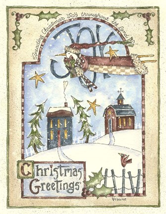 Framed Spreading Christmas Joy Penguin Print
