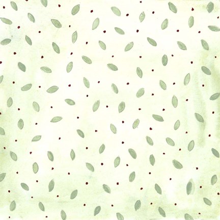 Framed Green Pattern 1 Print