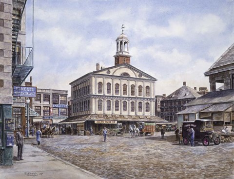 Framed Faneuil Hall, c.1915 Print