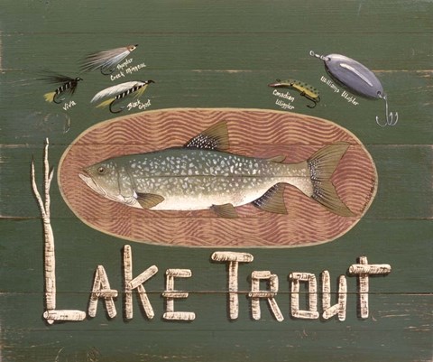 Framed Lake Trout Print