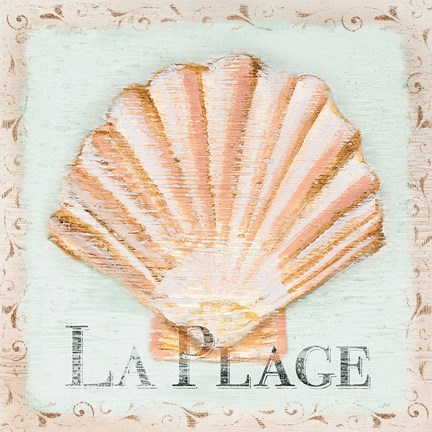 Framed La Plage Print