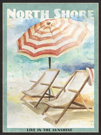 Framed Shore Poster II Print