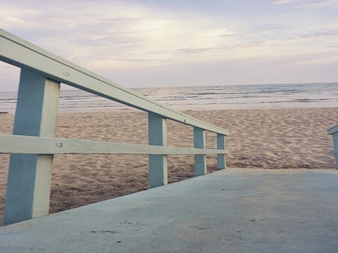 Framed Down to the Beach Print