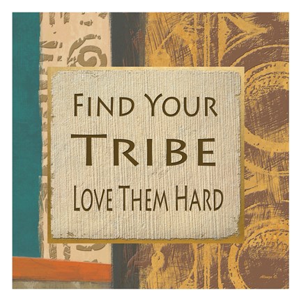 Framed Find Your Tribe Print