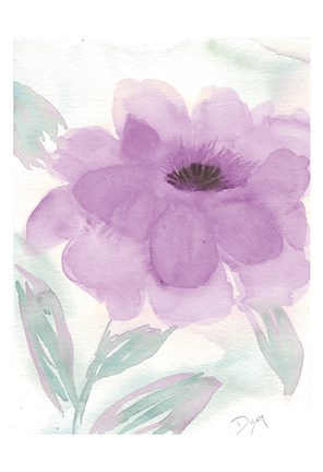 Framed Lilac Peony II Print