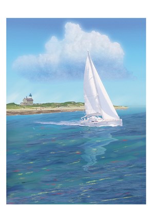 Framed Sailboat Peace Print
