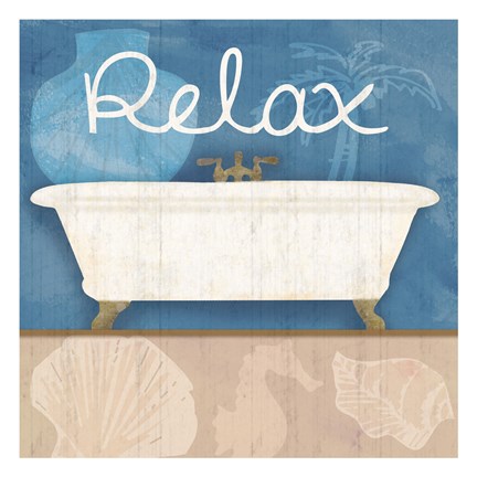 Framed Relaxing Bath Print