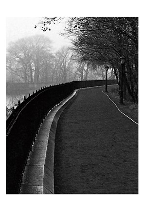 Framed Central Park Endless Path Print