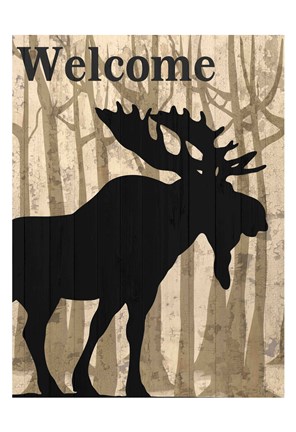 Framed Welcome To The Lodge Print