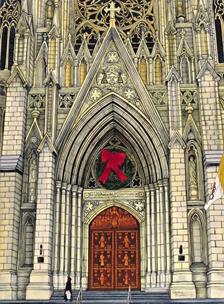 Framed Saint Patrick&#39;s Cathedral, New York, Ny Print
