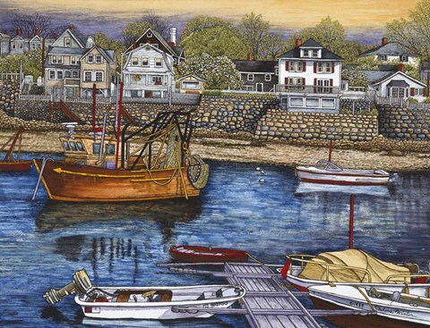 Framed Rockport Harbor Print