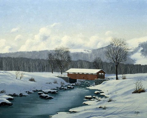 Framed Winter Landscape 29 Print