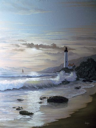 Framed Lighthouse 8 Print