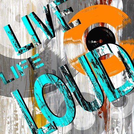Framed Live Loud II Print