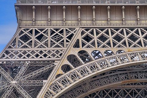 Framed Eiffel Tower HDR Details Paris Print